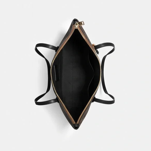 Stunning🤎Coach ZIP TOP TOTE In Signature Canvas, #4455 - Picture 6 of 12